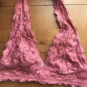 Free People lace halter bralette